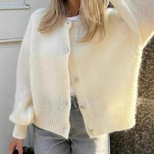 Damen kuscheliger Cardigan aus weichem Mohair R&B