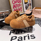Damen Fleecegefütterte Sneakers mit sportlichem Design und rutschfester Laufsohle