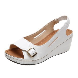 Damen Wedge-Sandalen mit komfortablem Riemchendesign R&B