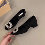 Damen elegante Pumps mit funkelnden Schmuckakzenten R&B