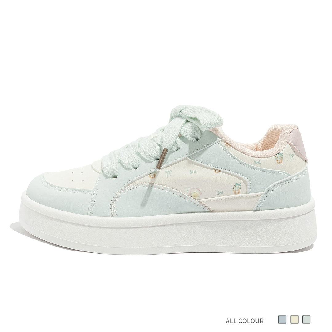 Damen Sneakers mit floralem Allover-Druck und bequemer Sohle R&B