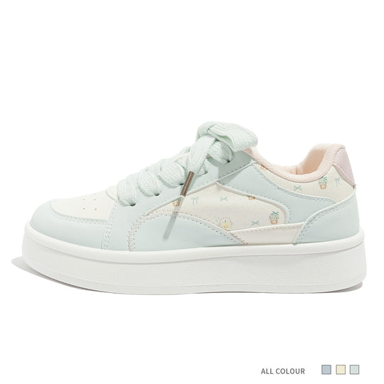Damen Sneakers mit floralem Allover-Druck und bequemer Sohle R&B