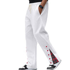 Herren lässige Freizeitpants mit Kordelzug und grafischem Design R&B
