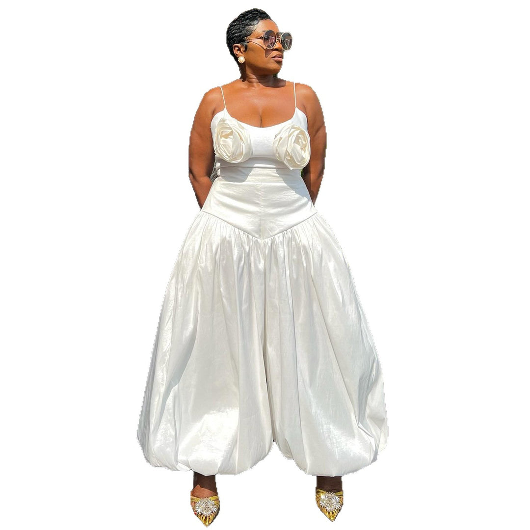 Damen Modische Lampionhosen mit floralem Detail R&B