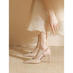 Damen Slingback High Heel Schuhe mit elegantem Riemendesign R&B