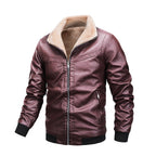 Herren Lederjacke mit warmem Innenfutter
