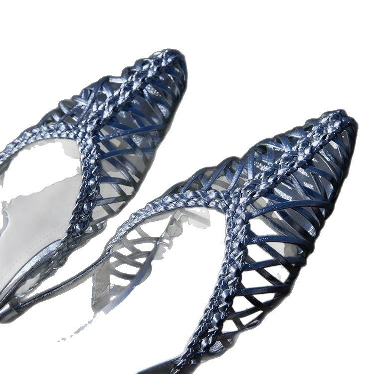 Damen Elegante und luftige Sandalen mit feinem Riemendesign R&B