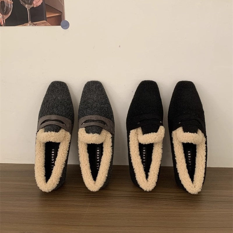 Damen Mokassins mit flauschiger Innensohle und modischem Design R&B