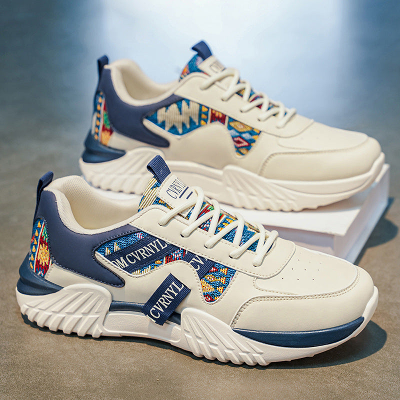 Damen Modische Sneakers mit Ethno-Muster und verstärkter Sohle R&B