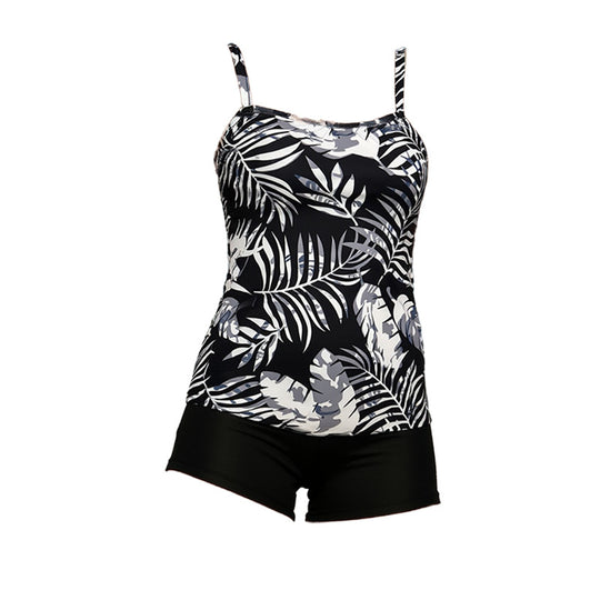 Damen Sport Tankini mit Grafikdesign und Shorts R&B