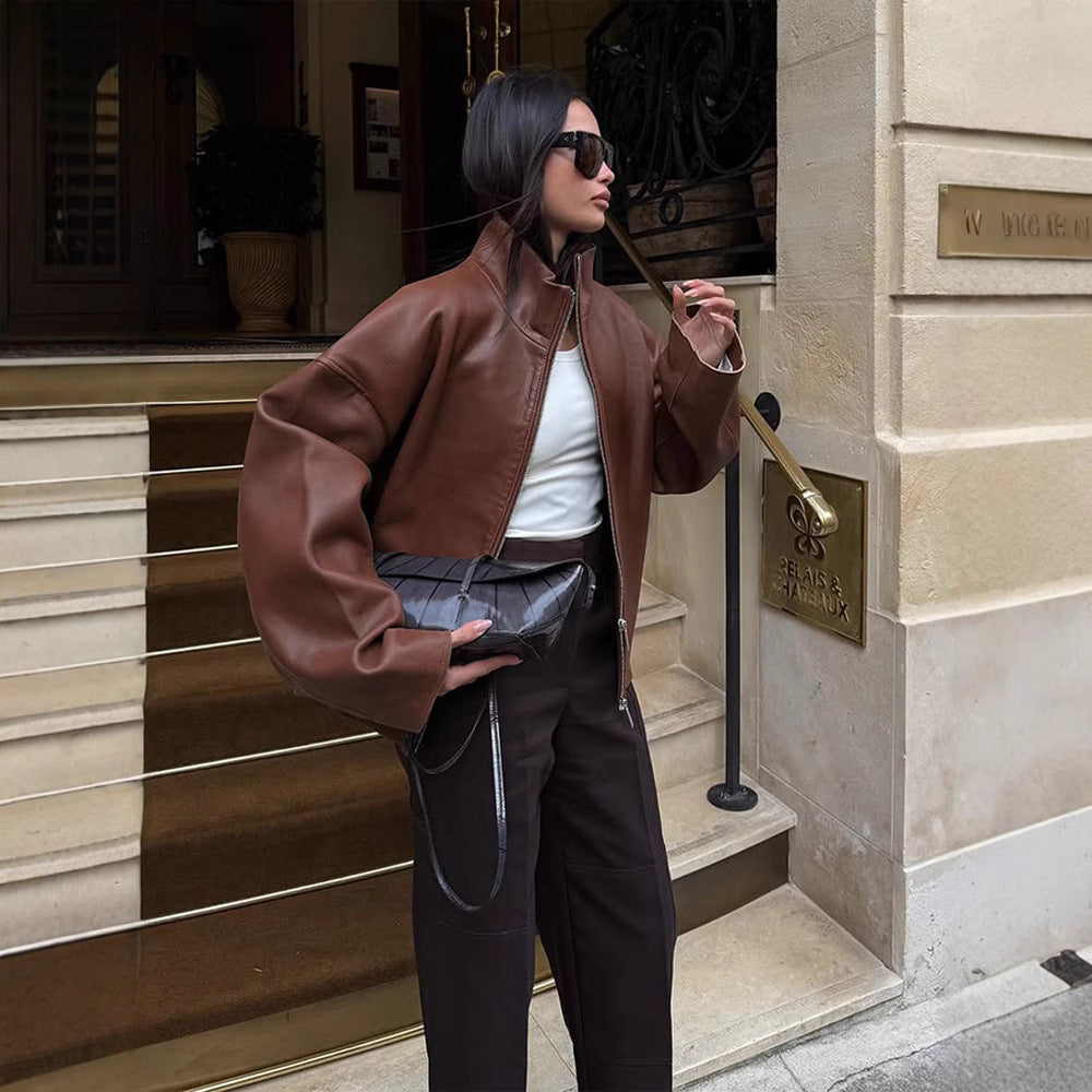 Damen Oversized jacke mit lässigem Schnitt und voluminösen Ärmeln R&B