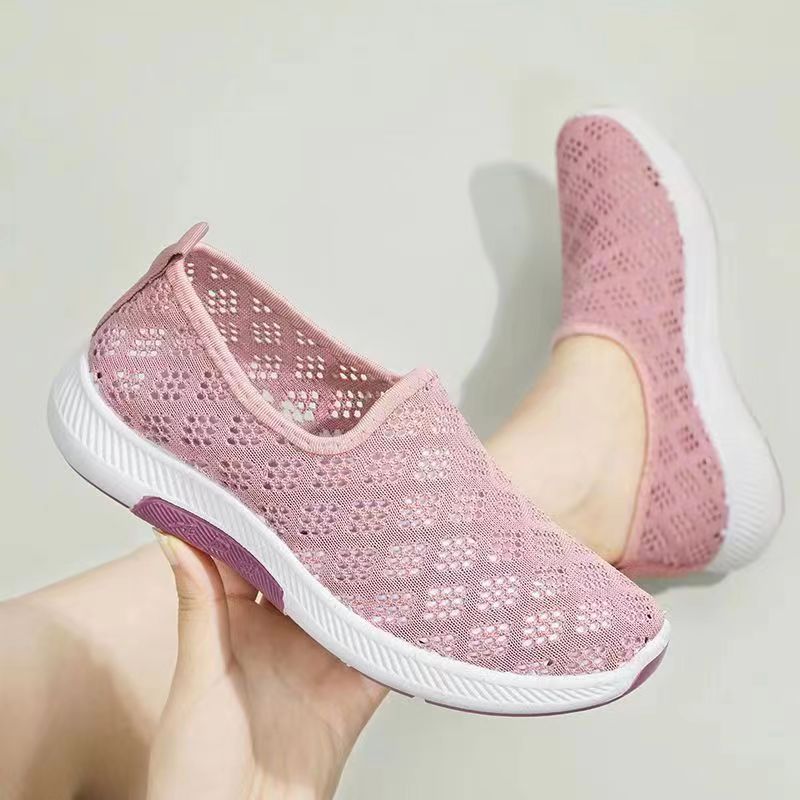 Damen atmungsaktive Freizeitschuhe mit leichtem Mesh-Obermaterial und rutschfester Sohle R&B