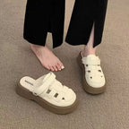 Damen Komfortable Clogs mit modischem Riemendesign und elastischer Sohle