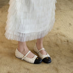 Damen Ballerinas im klassischen Design mit dekorativem Riemen R&B