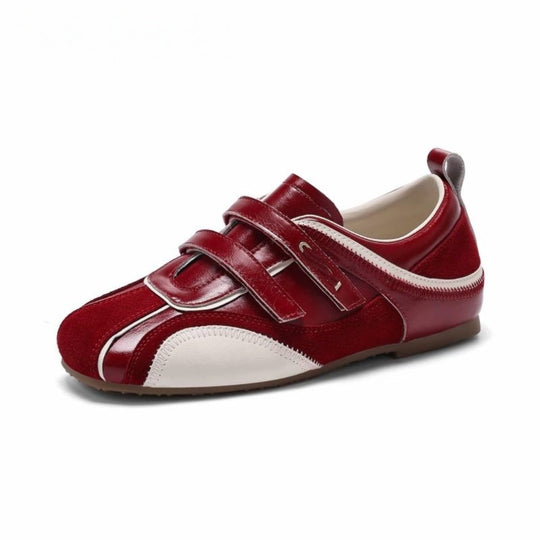 Damen Sportliche Sneakers mit metallic Akzenten und praktischen Klettverschlüssen R&B