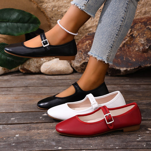 Damen Ballerinas mit verstellbarem Riemchen und elegantem Design R&B