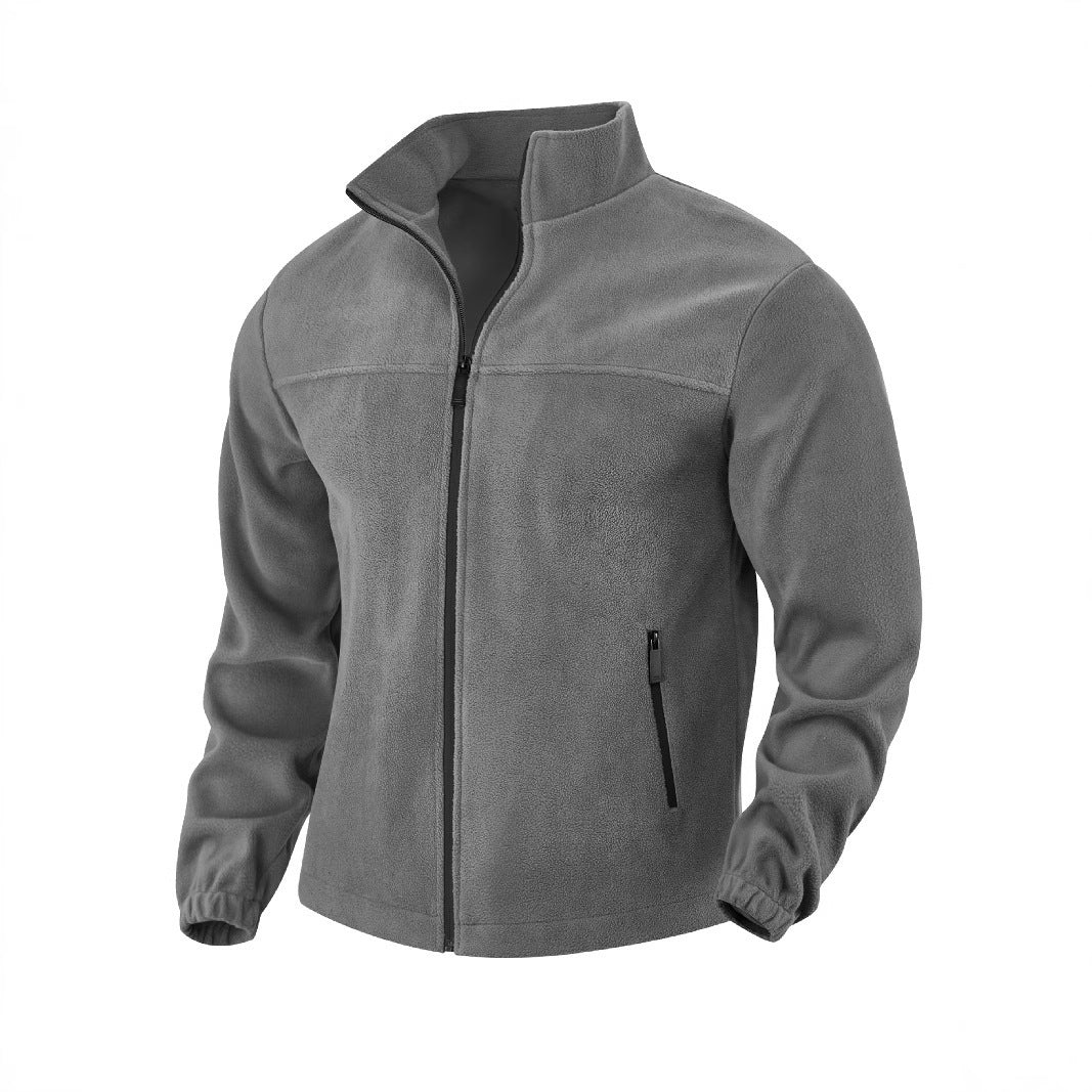 Herren Fleecejacke mit hohem Kragen R&B