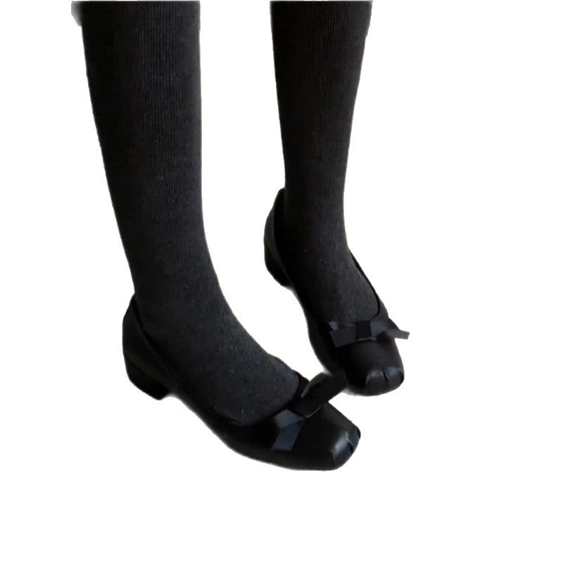 Damen elegante Ballerinas mit modischem Schleifen-Verzierungsdesign R&B