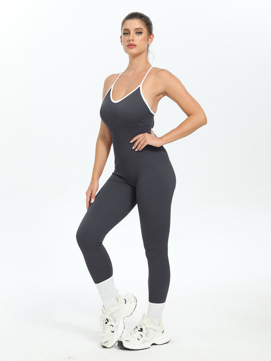 Damen Bodysuit mit Racerback-Design und nahtloser Verarbeitung R&B
