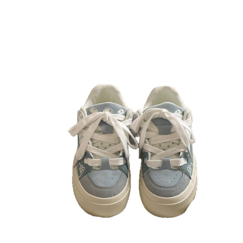 Damen Modische Sneaker mit floralem Design und atmungsaktiver Oberflächenstruktur R&B