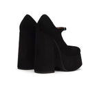 Damen elegante Plateau-Pumps mit verstellbarem Riemchen R&B