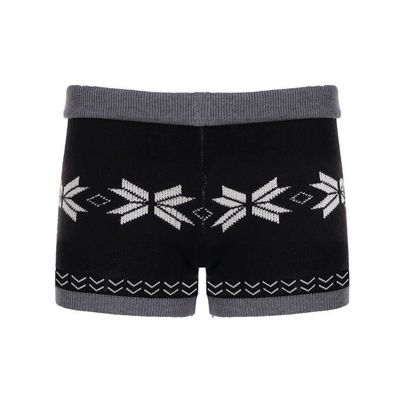 Damen Weite Freizeit-Hosen mit elastischem Bund und auffälligen Streifen R&B