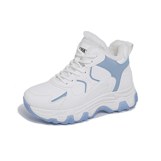 Damen Warmgefütterte High-Top Sneakers mit strapazierfähigem Obermaterial R&B