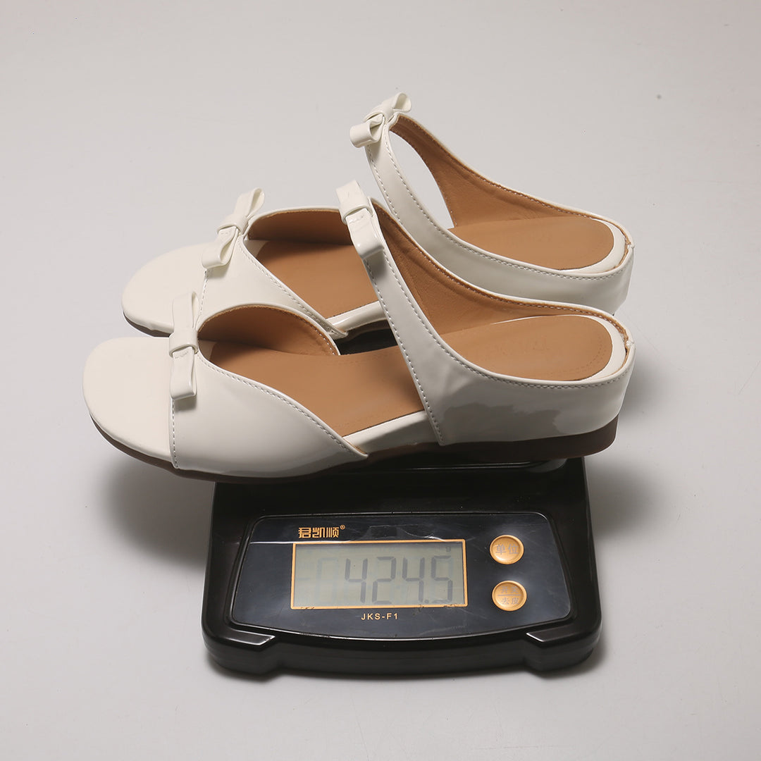 Damen elegante Sandalen mit dekorativem Schlaufen-Design R&B