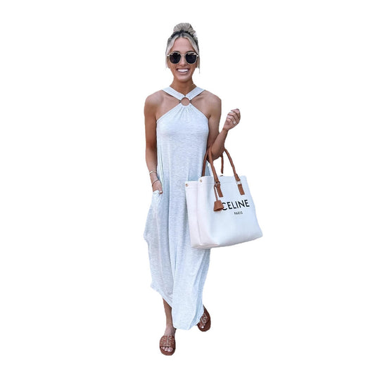 Damen Maxikleid mit multifunktionalem Halter R&B