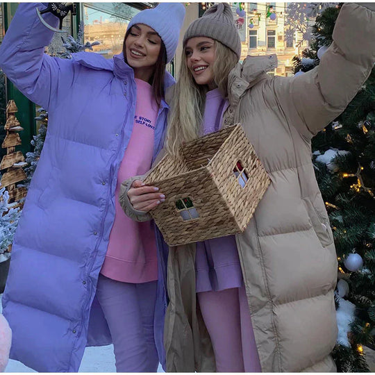 R&B | Lange mit Verstellbarer Kapuze für Frauen Ideal für Den Winter