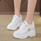 Damen modische Sneaker mit luftigen Netzdetails und rutschfester Sohle R&B