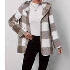 Damen Teddyjacke im modernen Karomuster R&B