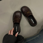 Damen Loafers mit komfortabler Sohle und modischem Riemen R&B