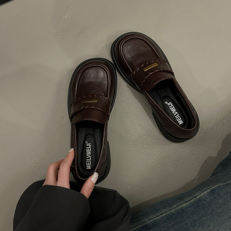 Damen Loafers mit komfortabler Sohle und modischem Riemen R&B