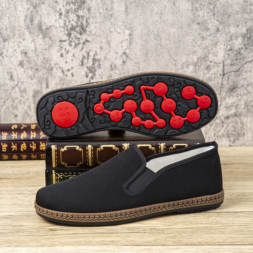 Damen klassische Slip-On Slipper aus elastischem Material R&B