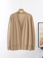 Damen lässiger Strickcardigan im minimalistischen Design