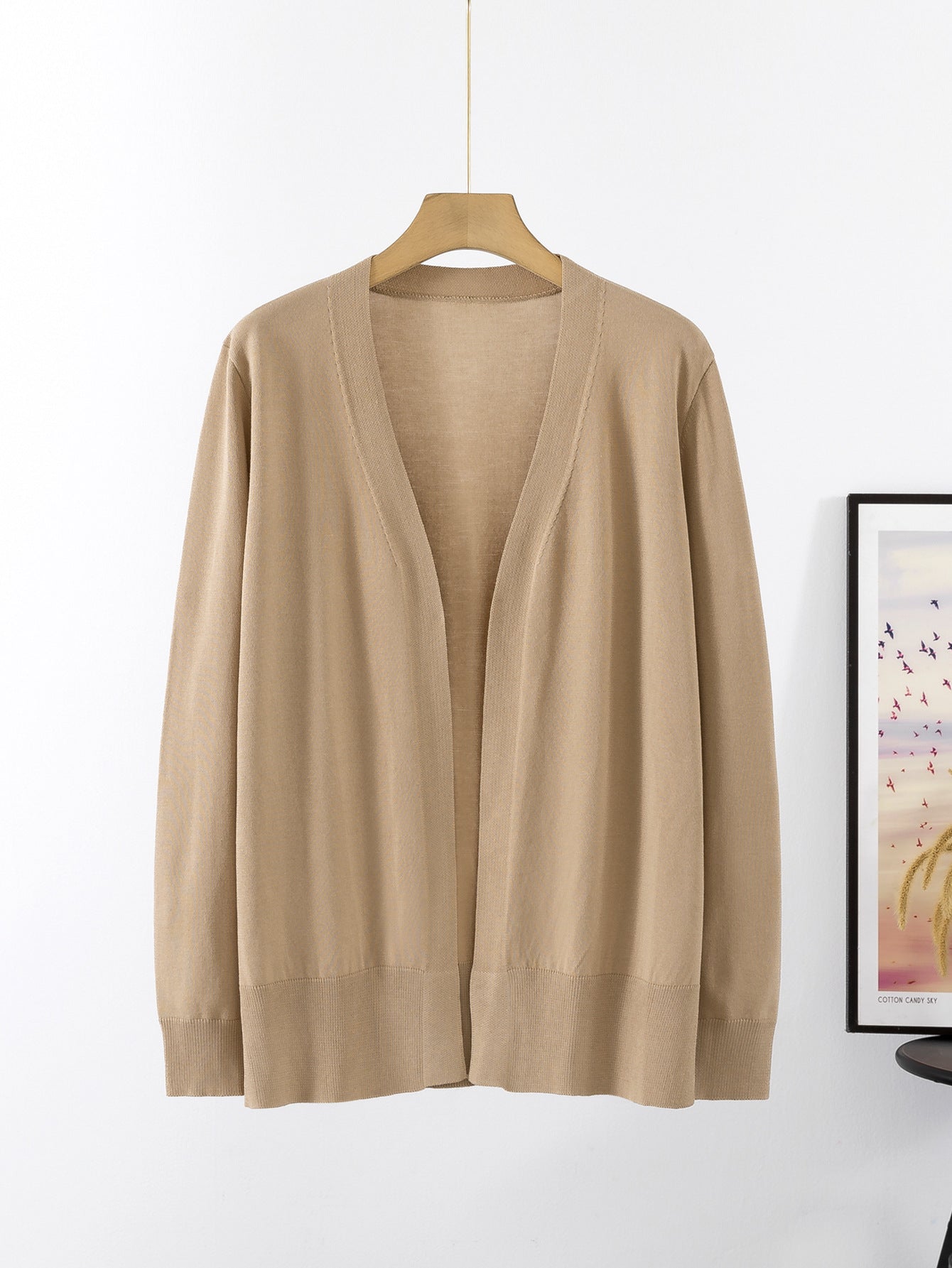 Damen lässiger Strickcardigan im minimalistischen Design