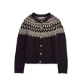 Damen Strickjacke mit traditionellem Norwegermuster R&B