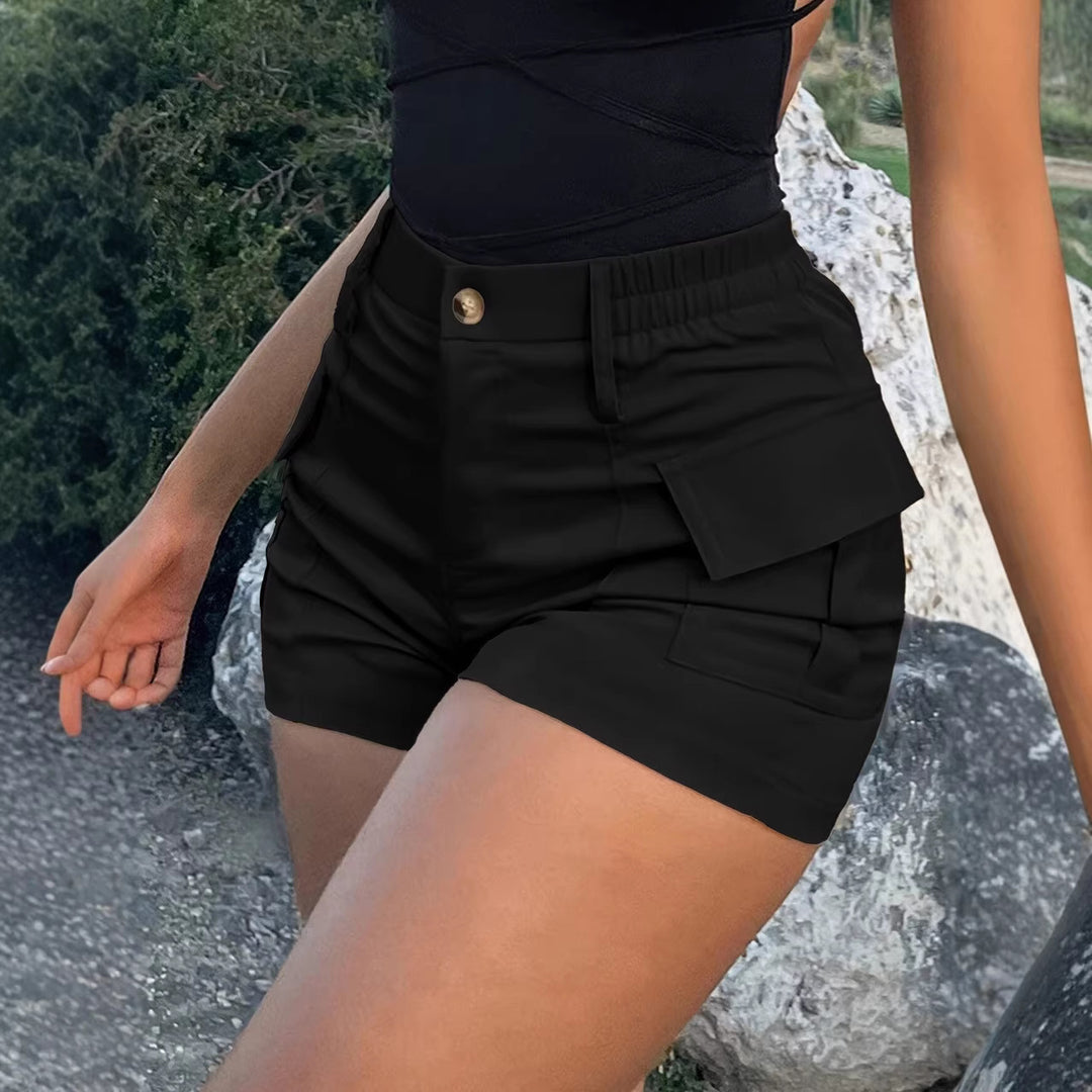 Damen Cargo-Shorts mit elastischem Bund und praktischen Seitentaschen R&B