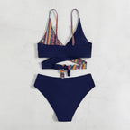 Damen Triangel-Bikini mit modischem Schnitt und verspieltem Design R&B