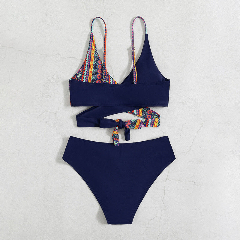 Damen Triangel-Bikini mit modischem Schnitt und verspieltem Design R&B