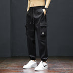 Herren Cargo-Hose mit praktischen Taschen und verstellbarem Bund