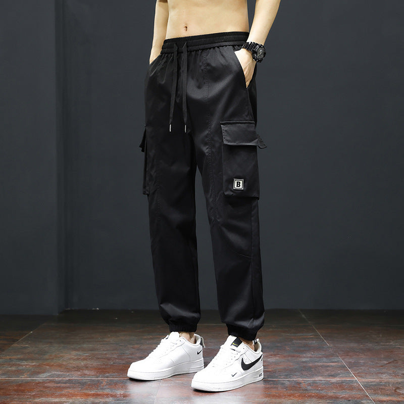 Herren Cargo-Hose mit praktischen Taschen und verstellbarem Bund