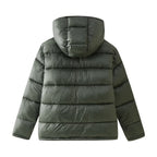 Damen gefütterte Kapuzenjacke mit eleganter Steppung R&B