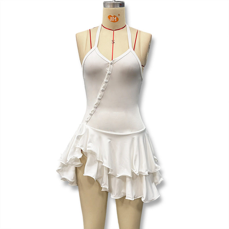 Damen Tänzeroutfit mit raffinierten Volant-Details und elegantem Schnitt R&B