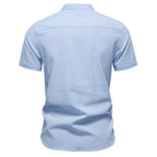 Herren Kurzarm Henley-Shirt mit praktischer Knopfleiste und modernem Design