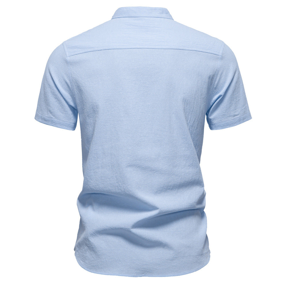 Herren Kurzarm Henley-Shirt mit praktischer Knopfleiste und modernem Design