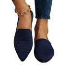 Damen Slipper mit atmungsaktivem Strickdesign R&B