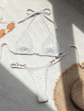 Damen Triangel-Bikini mit dekorativen Akzenten und raffiniertem Schnitt R&B