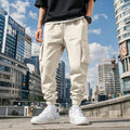 Herren Cargo-Hose mit praktischen Seitentaschen und elastischem Bund R&B
